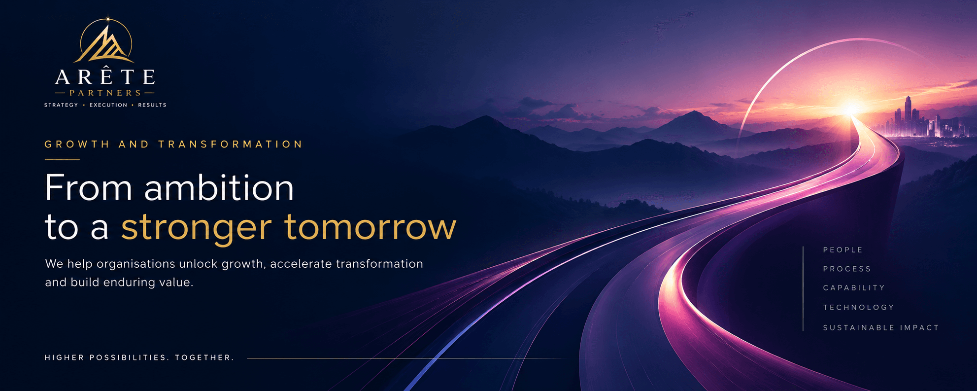 Growth and Transformation — From ambition to a stronger tomorrow.